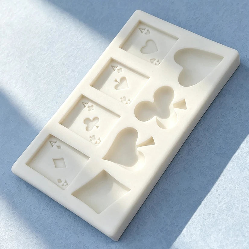 Poker Playing Card Silicone Mould Chocolate Candy Fondant Cake Decoration