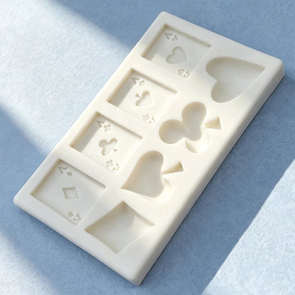 Poker Playing Card Silicone Mould Chocolate Candy Fondant Cake Decoration
