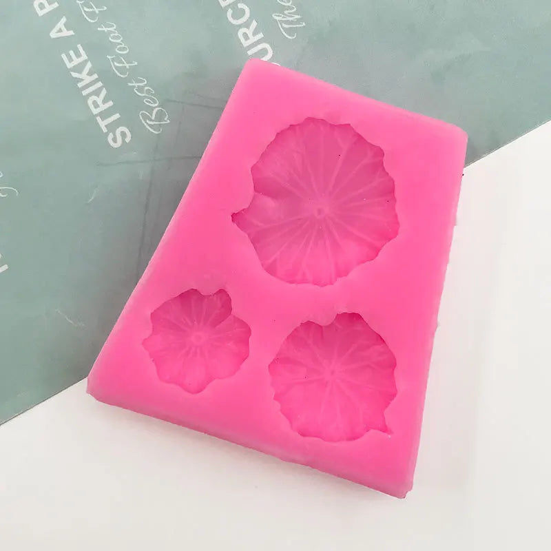 3D Lotus Leaf Silicone Candle Mold DIY Candle Making Wax Soap Resin & Home Decor