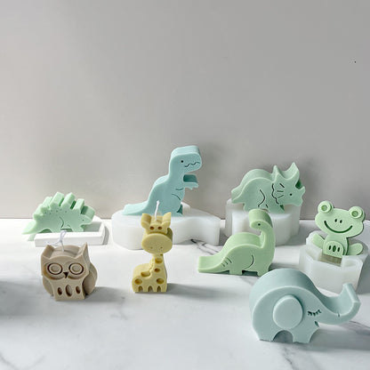 3D Dinosaur Silicone Candle Mold DIY Candle Making Decorative Crafts & Handmade Gifts