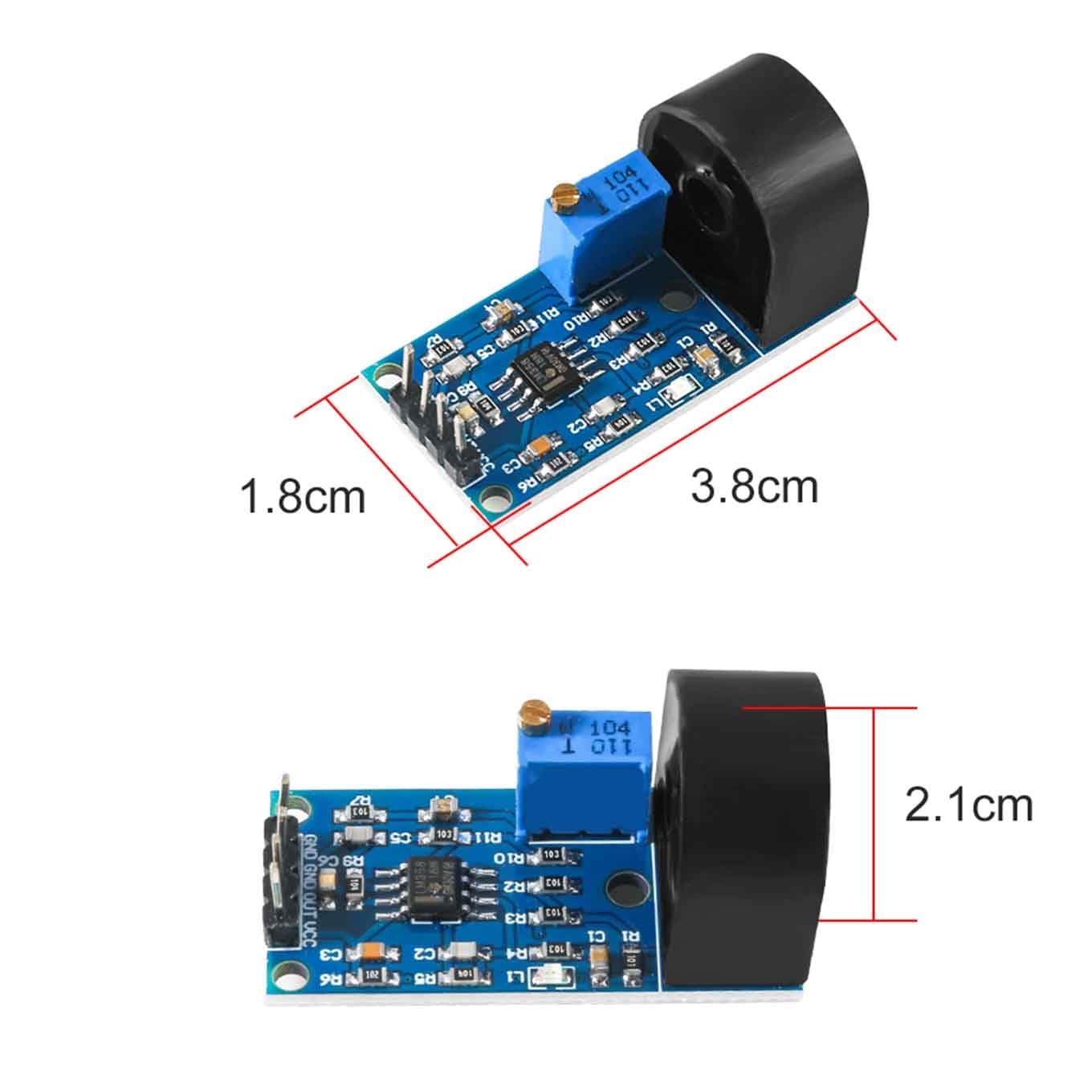 5A Current Sensor Current Transformer ZMCT103C Single Phase AC Current Transformer Module Active Output Current Sensor Module BOARD