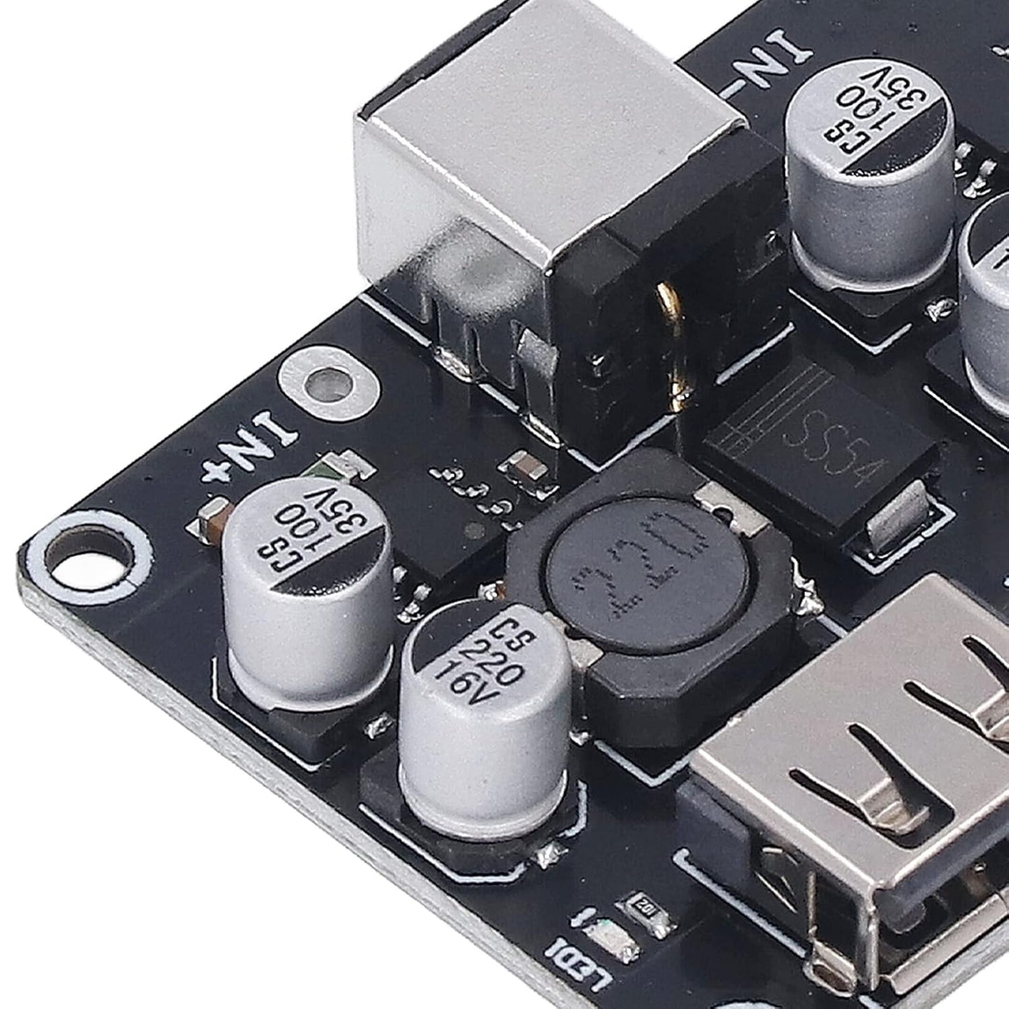 2 WAY 12V 24V to QC3.0 Fast Charge Dual USB Charging Board Step-Down Module