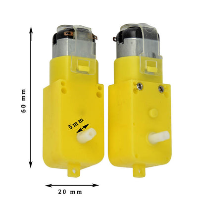 3.7V DC Motor Double Shaft Gear Rotated High Speed