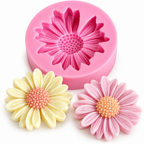 3D Daisy Flower Silicone Mould for Candle Making Soap Resin Art & DIY Crafts