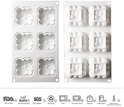 6 Cavity 3D Bubble Cloud Silicone Cake Mold Chocolate Pastry Jelly  Dessert Decoration