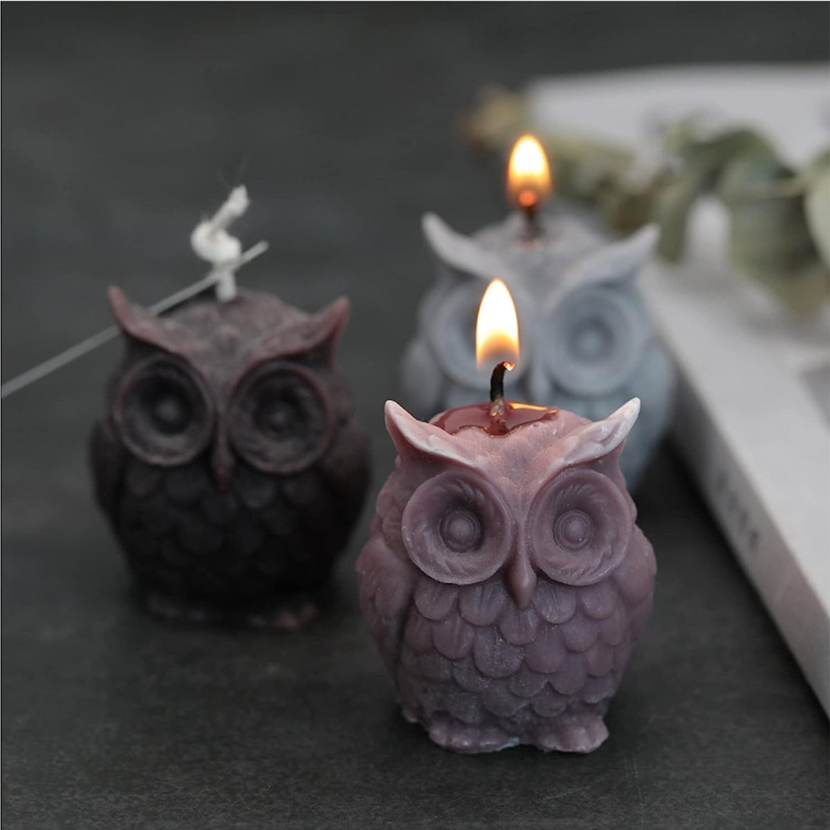 3D SMALL Owl Silicone Candle Mold Decorative Candles Home Décor & Handmade Crafts