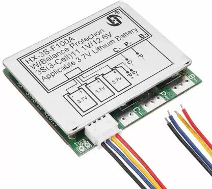3S 100A BMS PCB 11.1V 12.6V Li-ion Lithium ion 3 cell 18650 Battery Protection Board