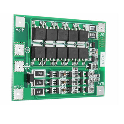 3S 40A BMS 11.1V 12V 12.6V 18650 Lithium Battery Protection Board with Balance Li-ion Lithium Battery Charger PCB BMS Lipo Cell Module for Drill Motor