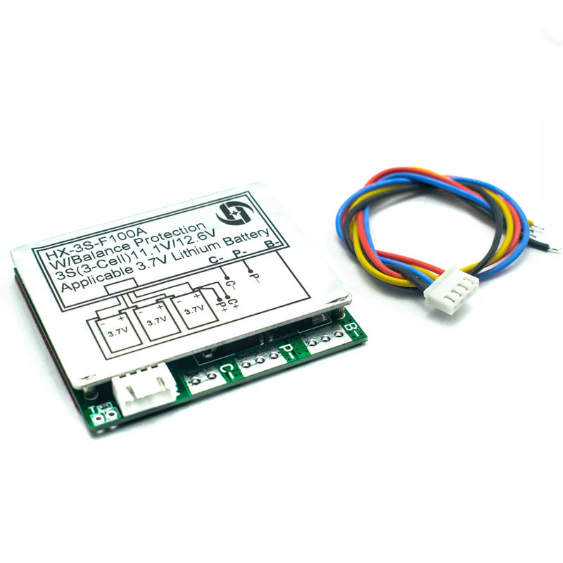 3S 100A BMS PCB 11.1V 12.6V Li-ion Lithium ion 3 cell 18650 Battery Protection Board