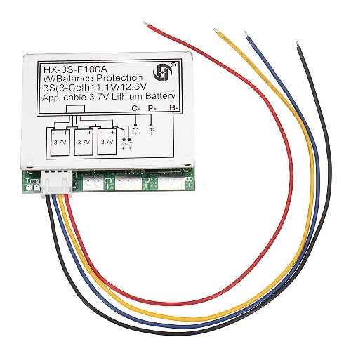 3S 100A BMS PCB 11.1V 12.6V Li-ion Lithium ion 3 cell 18650 Battery Protection Board