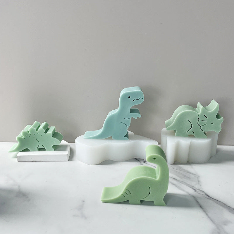 3D Dinosaur Silicone Candle Mold DIY Candle Making Decorative Crafts & Handmade Gifts