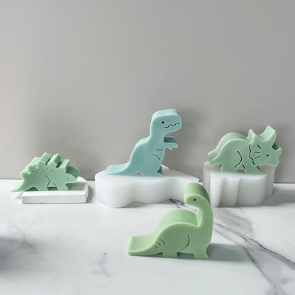 3D Dinosaur Silicone Candle Mold DIY Candle Making Decorative Crafts & Handmade Gifts