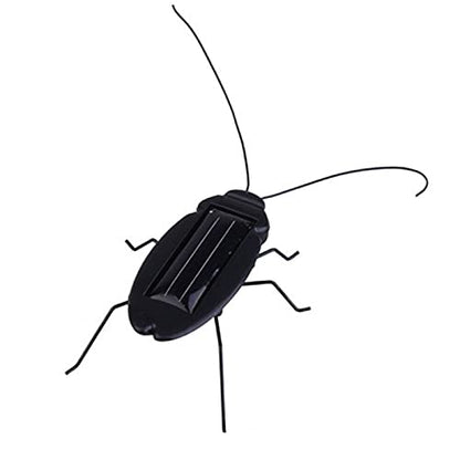 Solar Powered Vibrating Black Cockroach Bug