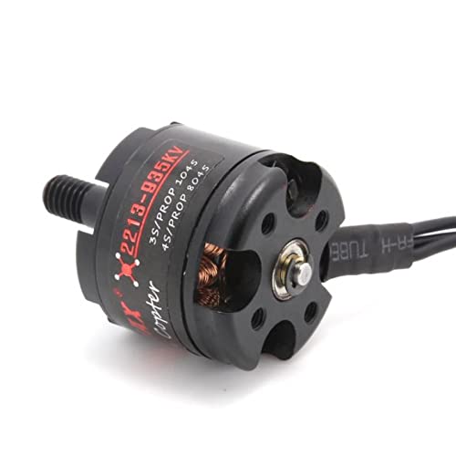 EMAX MT2213 935KV Brushless DC Motor – BLACK Cap (CW) with 1045 Propeller Combo
