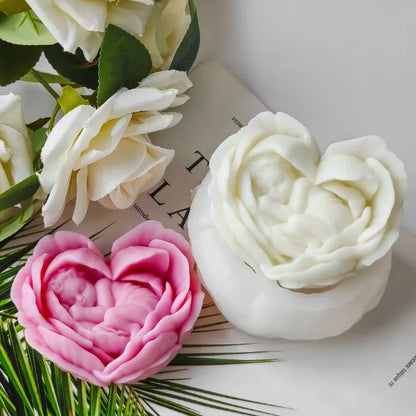 3D Heart Baby Rose Silicone Candle Mold DIY Scented Candles Decorative Gifts & Home Décor
