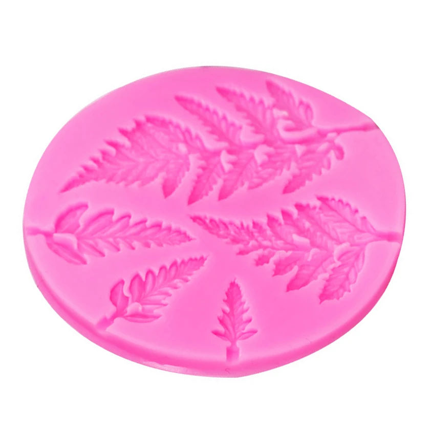 3D Fern Leaf Silicone Mold Mousse Cake Chocolate Fondant Candy Pastry