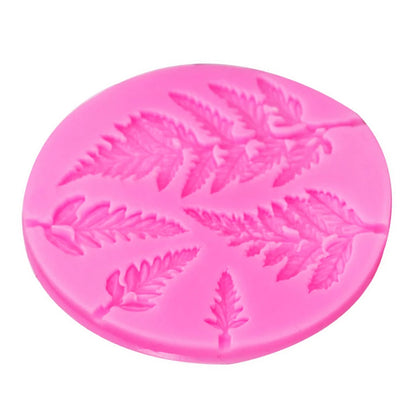 3D Fern Leaf Silicone Mold Mousse Cake Chocolate Fondant Candy Pastry