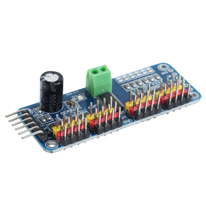PCA9685 16 Channel 12-Bit PWM Servo Driver IIC Module and SG90 9G Micro Servo Motor for Arduino Robot