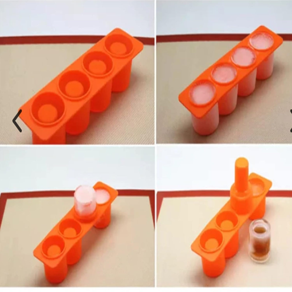 4 Cavity Round Silicone Mould for Mini Planters Candle Making Resin Art and DIY Craft Projects