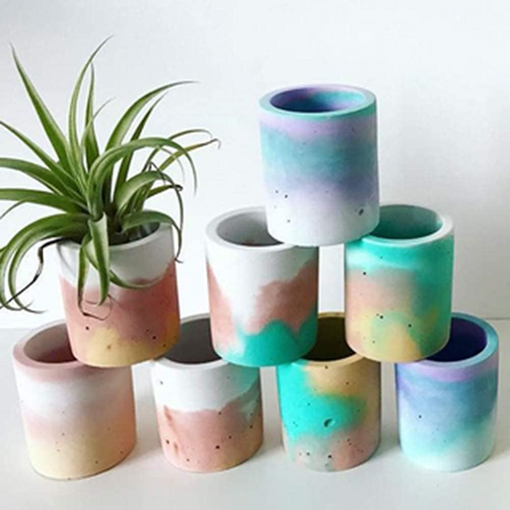 4 Cavity Round Silicone Mould for Mini Planters Candle Making Resin Art and DIY Craft Projects