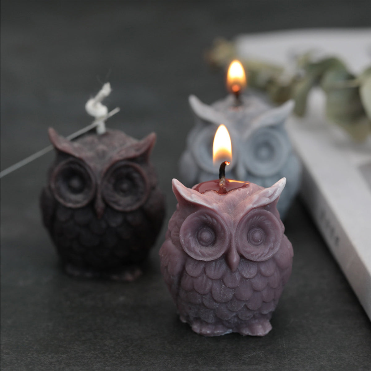 3D SMALL Owl Silicone Candle Mold Decorative Candles Home Décor & Handmade Crafts