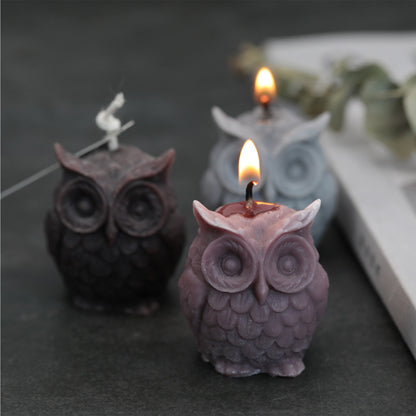 3D SMALL Owl Silicone Candle Mold Decorative Candles Home Décor & Handmade Crafts