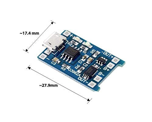 TP4056 1A Li-ion Lithium Battery Charging Module – Micro USB
