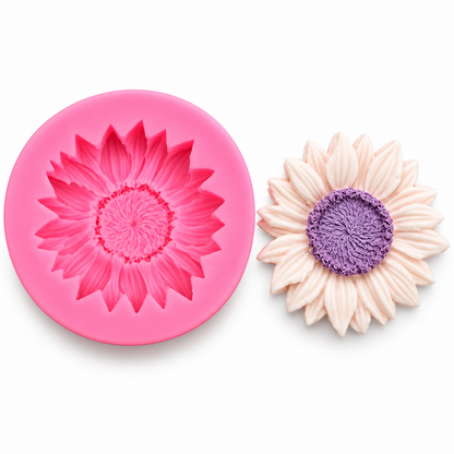 3D Sunflower Silicone Mould for Cake Decoration Fondant Chocolate Soap