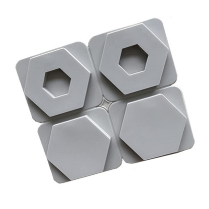 4 Cavity Hexagon Silicone Mould for Resin Art Pendant Making Wax Sachets Jewellery