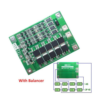 4S 40A 14.8V 16.8V 18650 Charger Li-ion Lithium Battery Protection Board PCB BMS Lipo Cell Module