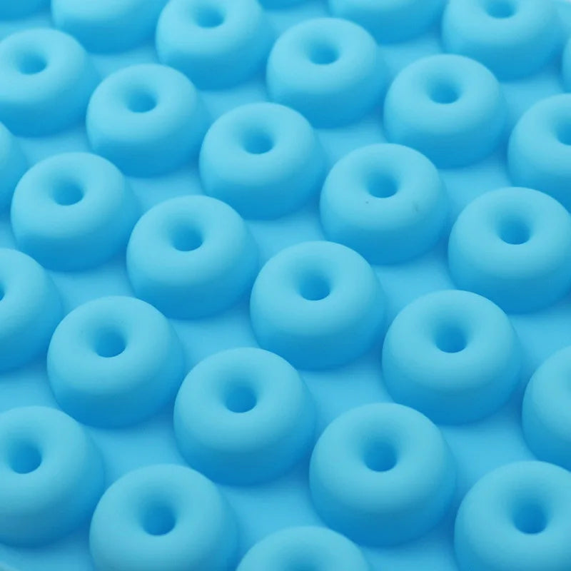 48 Cavity Mini Donut Silicone Mould for Chocolate Candy Jelly Baking
