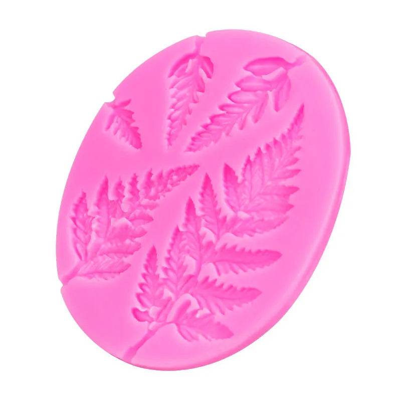 3D Fern Leaf Silicone Mold Mousse Cake Chocolate Fondant Candy Pastry