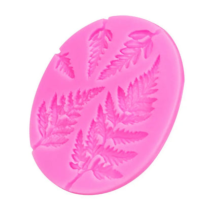 3D Fern Leaf Silicone Mold Mousse Cake Chocolate Fondant Candy Pastry