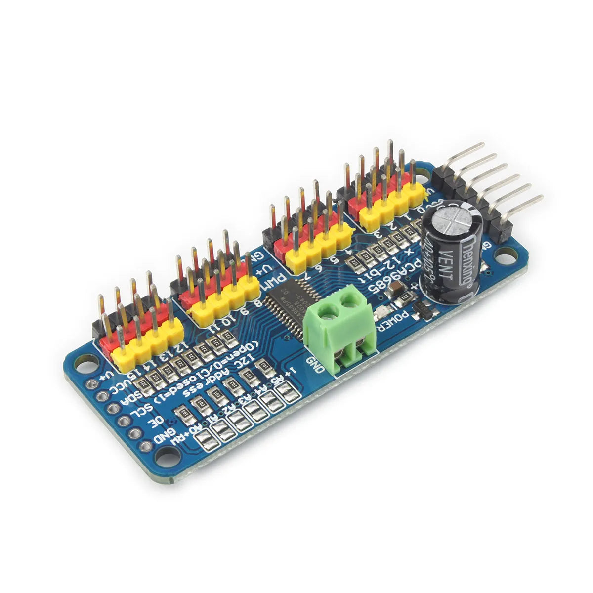 PCA9685 16 Channel 12-Bit PWM Servo Driver IIC Module and SG90 9G Micro Servo Motor for Arduino Robot