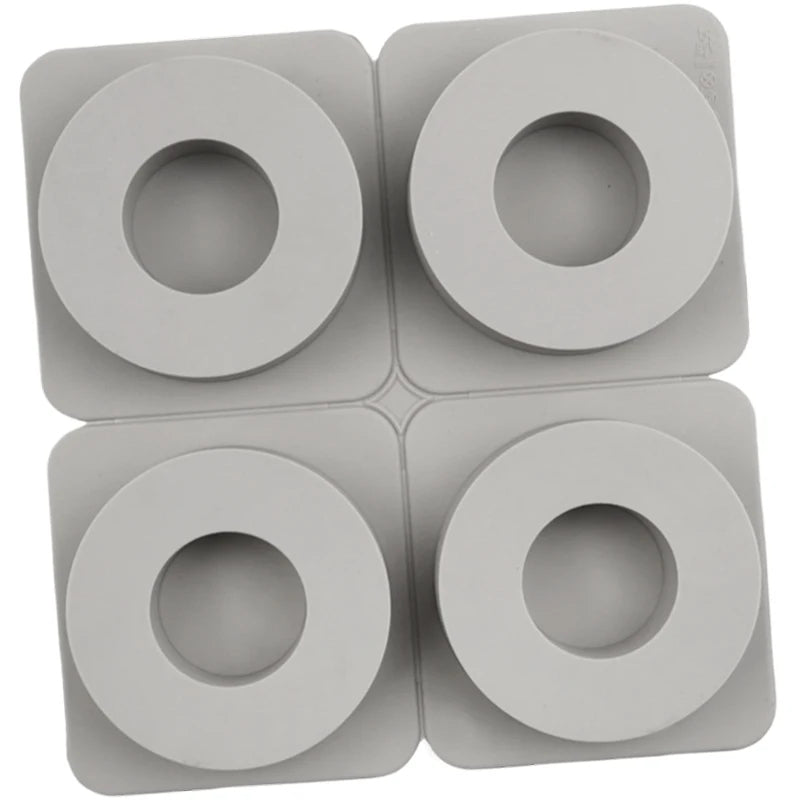 4 Cavity Round Silicone Mould for Resin Art Wax Sachets Soap Making Candle Crafts