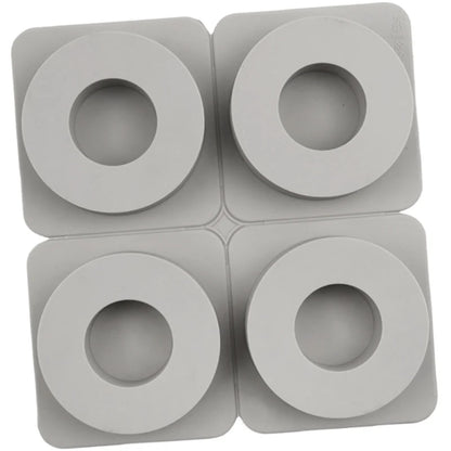 4 Cavity Round Silicone Mould for Resin Art Wax Sachets Soap Making Candle Crafts