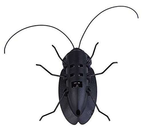 Solar Powered Vibrating Black Cockroach Bug