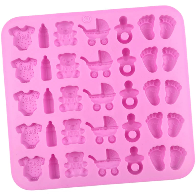 35 Cavity Baby Shower Silicone Mold Jelly Gummy Cake & Cupcake Decoration