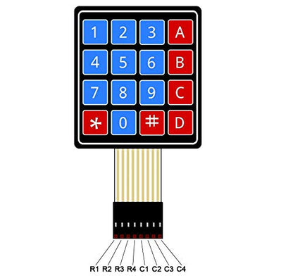 4×4 Matrix Membrane Type Keypad -16 Keys