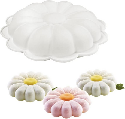 Daisy Flower Shape Silicone Cake Mould for Mousse Cake  Pastry Dessert Chocolate Pudding