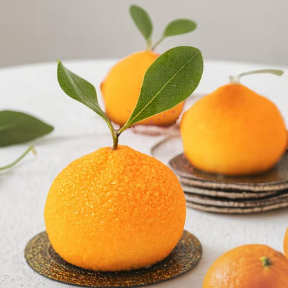 8 Cavity 3D Orange Shape Silicone Mould Chocolate Fruit Dessert Pudding Jelly & Ice Cream
