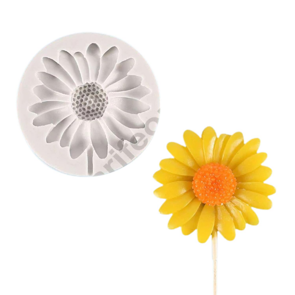 3D Sunflower Silicone Mould for Fondant Chocolate Cake Decoration and DIY Floral Crafts