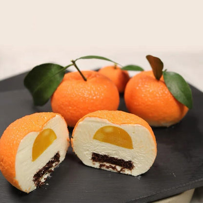 8 Cavity 3D Orange Shape Silicone Mould Chocolate Fruit Dessert Pudding Jelly & Ice Cream