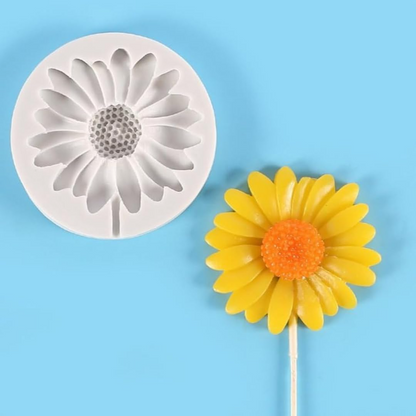 3D Sunflower Silicone Mould for Fondant Chocolate Cake Decoration and DIY Floral Crafts