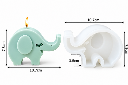 3D Elephant Silicone Candle Mold  DIY Candle Making Wax Crafts & Handmade Gifts