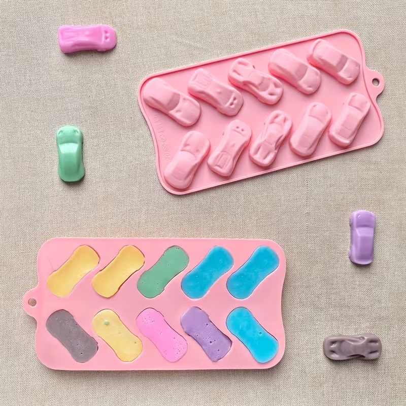 Sports Racing Car Silicone Mold for Chocolate Jelly Candy Gummies and Cake Decoration