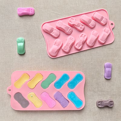 Sports Racing Car Silicone Mold for Chocolate Jelly Candy Gummies and Cake Decoration