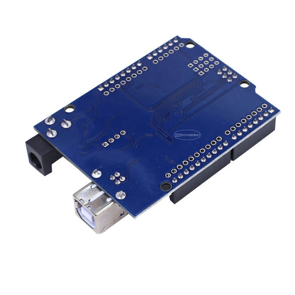 UNO R3 Board ATmega328P with USB Cable(Arduino-Compatible) for Arduino, Input Voltage 7-12V, 16MHZ,14 Digital 1/0 pins Support PWM, SRAW 2KB, Compatible with RPi 4B/3B+/3B/2B/B+/Zero/Zero W
