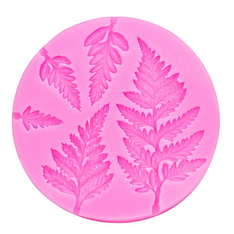 3D Fern Leaf Silicone Mold Mousse Cake Chocolate Fondant Candy Pastry