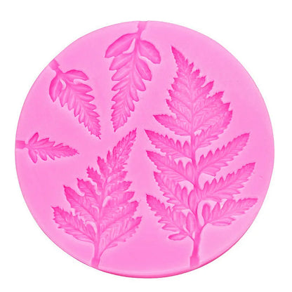 3D Fern Leaf Silicone Mold Mousse Cake Chocolate Fondant Candy Pastry